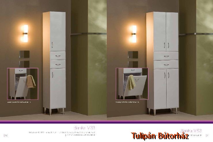 Tulipán bútor Fürdőszoba szekrény olcsón